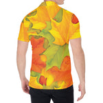 Fall Autumn Maple Leaves Print Men's Shirt