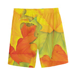 Fall Autumn Maple Leaves Print Men's Sports Shorts