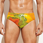 Fall Autumn Maple Leaves Print Men's Swim Briefs