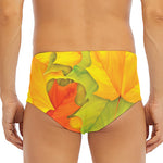 Fall Autumn Maple Leaves Print Men's Triangle Swim Briefs