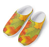 Fall Autumn Maple Leaves Print Mesh Casual Shoes