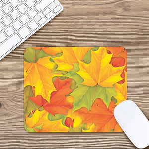 Fall Autumn Maple Leaves Print Mouse Pad