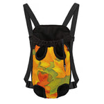 Fall Autumn Maple Leaves Print Pet Carrier Backpack
