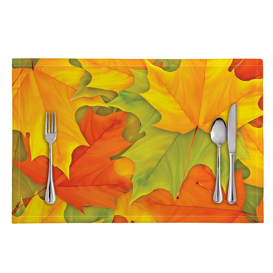 Fall Autumn Maple Leaves Print Placemat