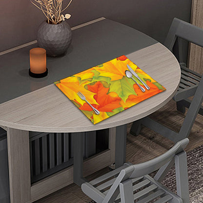 Fall Autumn Maple Leaves Print Placemat