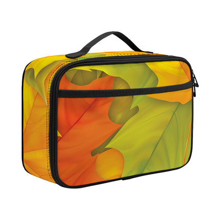 Fall Autumn Maple Leaves Print Portable Lunch Bag