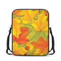 Fall Autumn Maple Leaves Print Rectangular Crossbody Bag