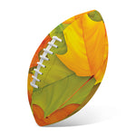 Fall Autumn Maple Leaves Print Rugby Ball