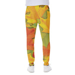 Fall Autumn Maple Leaves Print Scuba Joggers