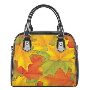 Fall Autumn Maple Leaves Print Shoulder Handbag