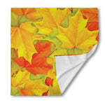 Fall Autumn Maple Leaves Print Silk Bandana