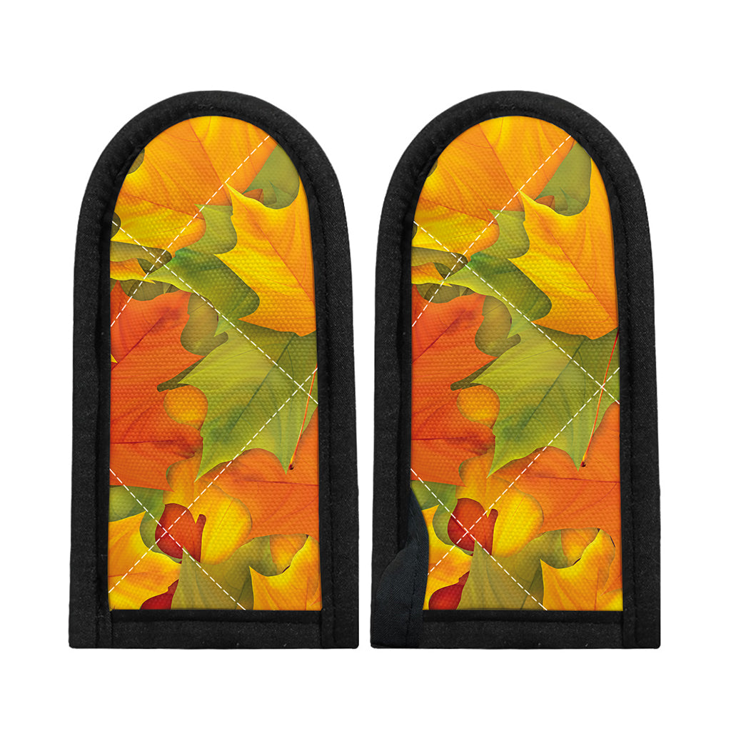 Fall Autumn Maple Leaves Print Skillet Handle Cover
