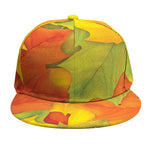 Fall Autumn Maple Leaves Print Snapback Cap