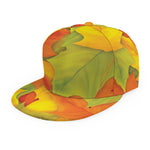 Fall Autumn Maple Leaves Print Snapback Cap