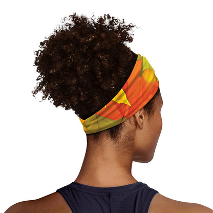 Fall Autumn Maple Leaves Print Sports Headband