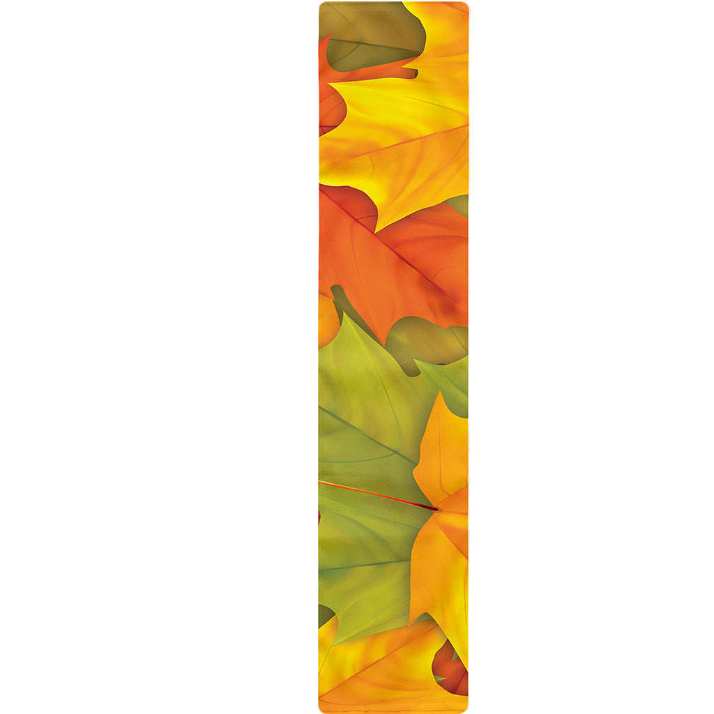 Fall Autumn Maple Leaves Print Table Runner