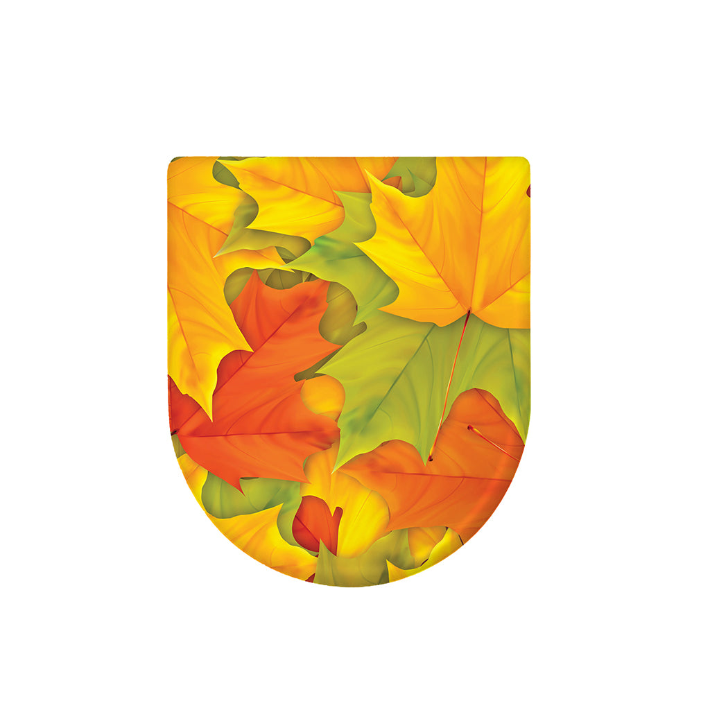 Fall Autumn Maple Leaves Print Toilet Lid Cover