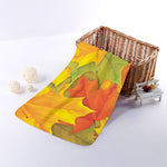 Fall Autumn Maple Leaves Print Towel