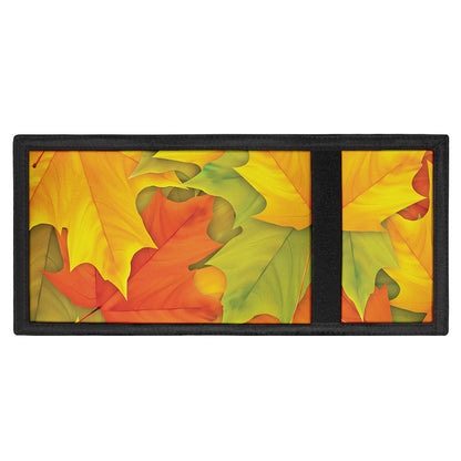 Fall Autumn Maple Leaves Print Trifold Wallet