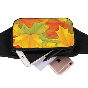 Fall Autumn Maple Leaves Print Waist Bag