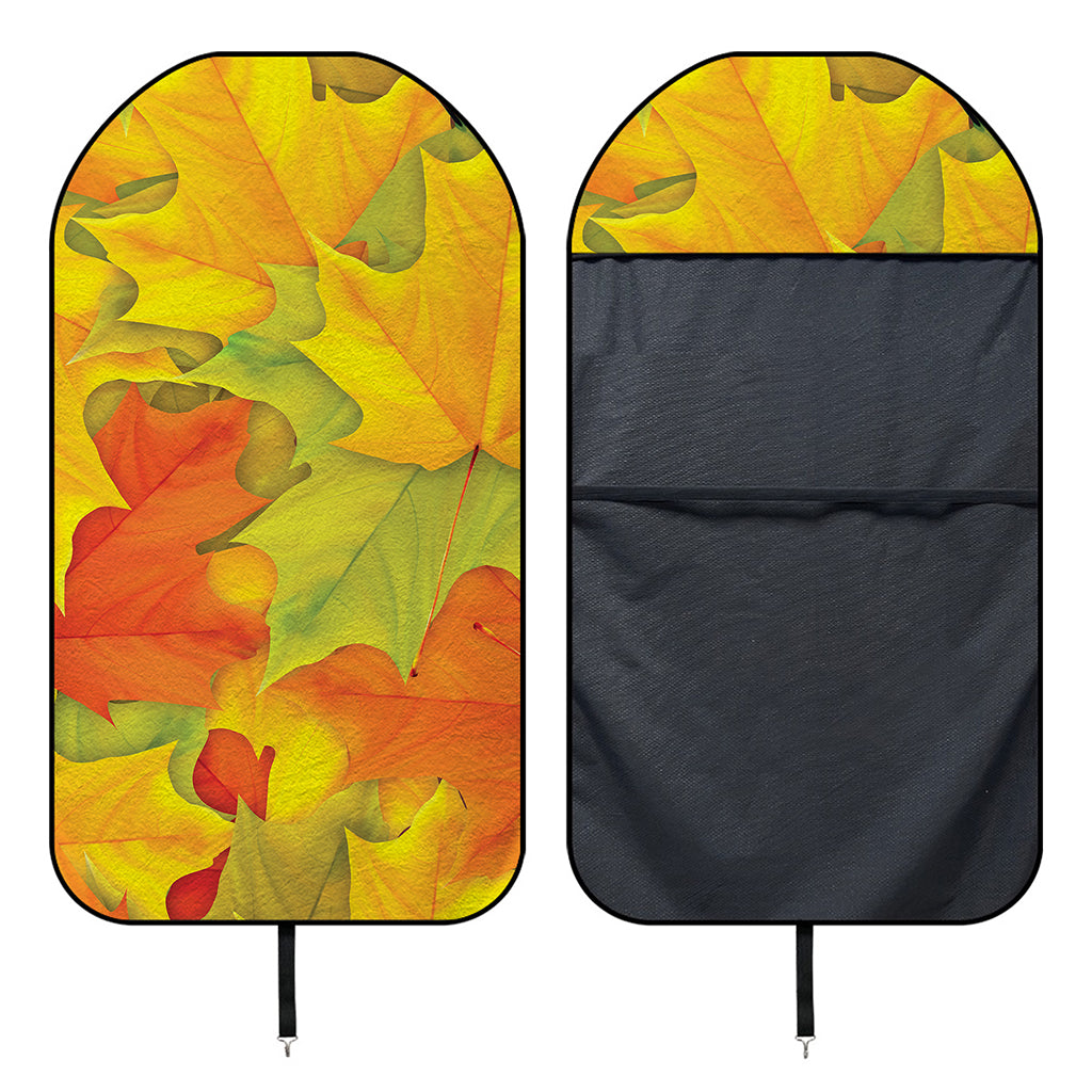 Fall Autumn Maple Leaves Print Waterproof Car Seat Cover