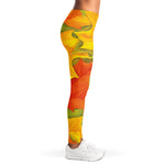 Fall Autumn Maple Leaves Print Women's Leggings