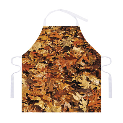 Fall Leaves Hunting Camouflage Print Adjustable Apron