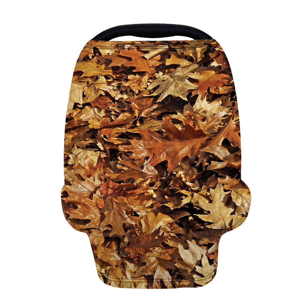 Fall Leaves Hunting Camouflage Print Baby Seat Cover