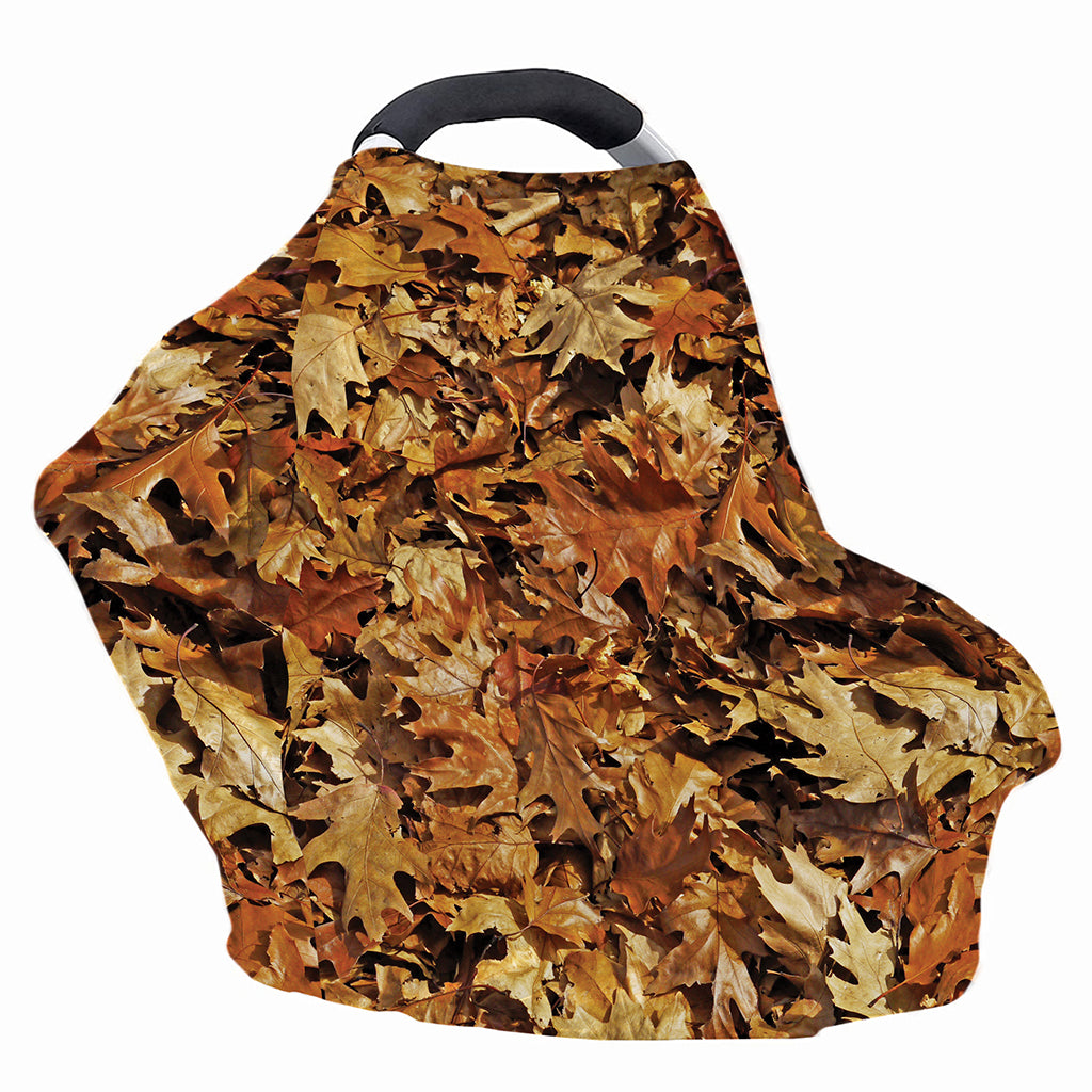 Fall Leaves Hunting Camouflage Print Baby Seat Cover