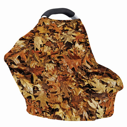 Fall Leaves Hunting Camouflage Print Baby Seat Cover