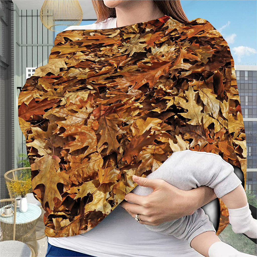 Fall Leaves Hunting Camouflage Print Baby Seat Cover