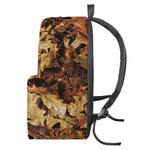 Fall Leaves Hunting Camouflage Print Backpack