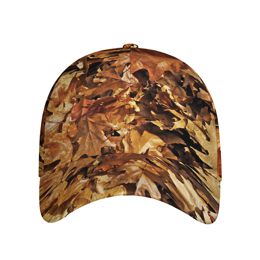 Fall Leaves Hunting Camouflage Print Baseball Cap