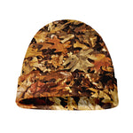 Fall Leaves Hunting Camouflage Print Beanie