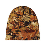 Fall Leaves Hunting Camouflage Print Beanie