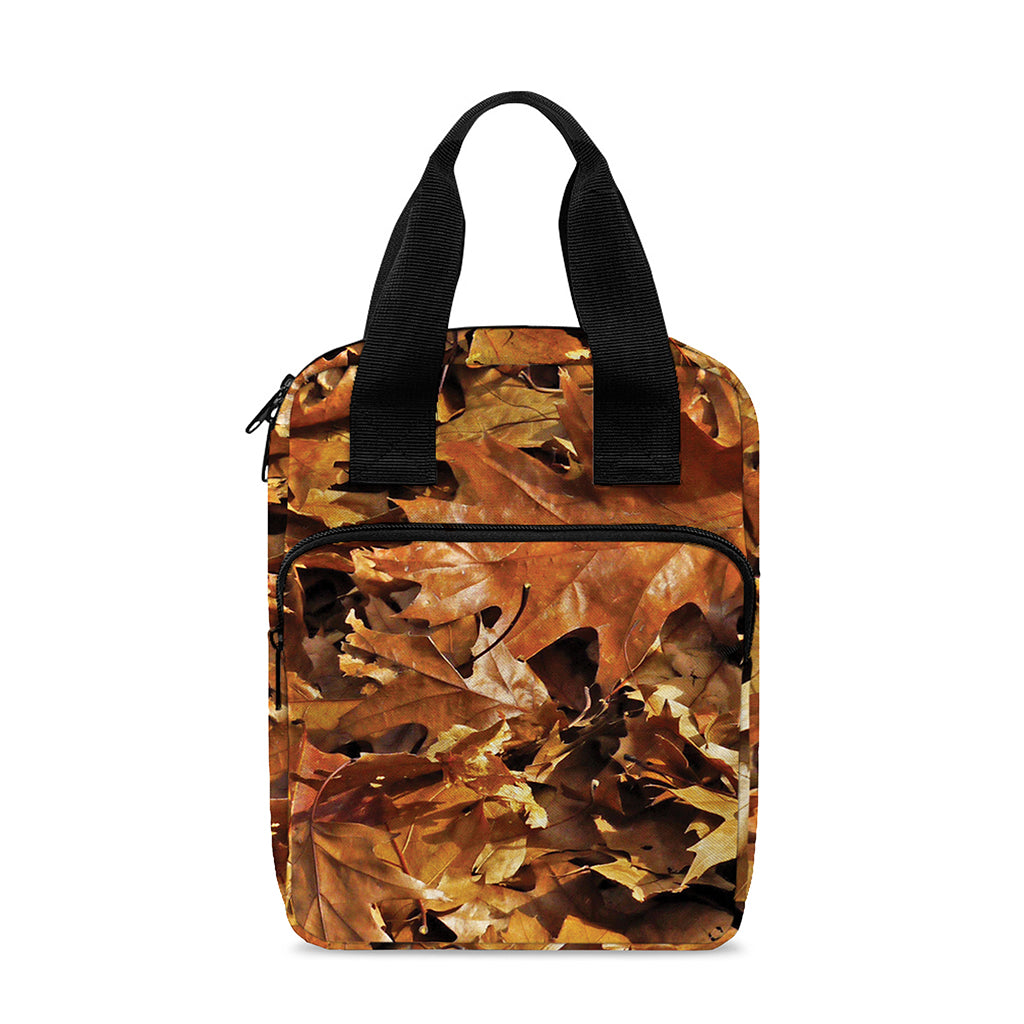 Fall Leaves Hunting Camouflage Print Bible Tote Bag