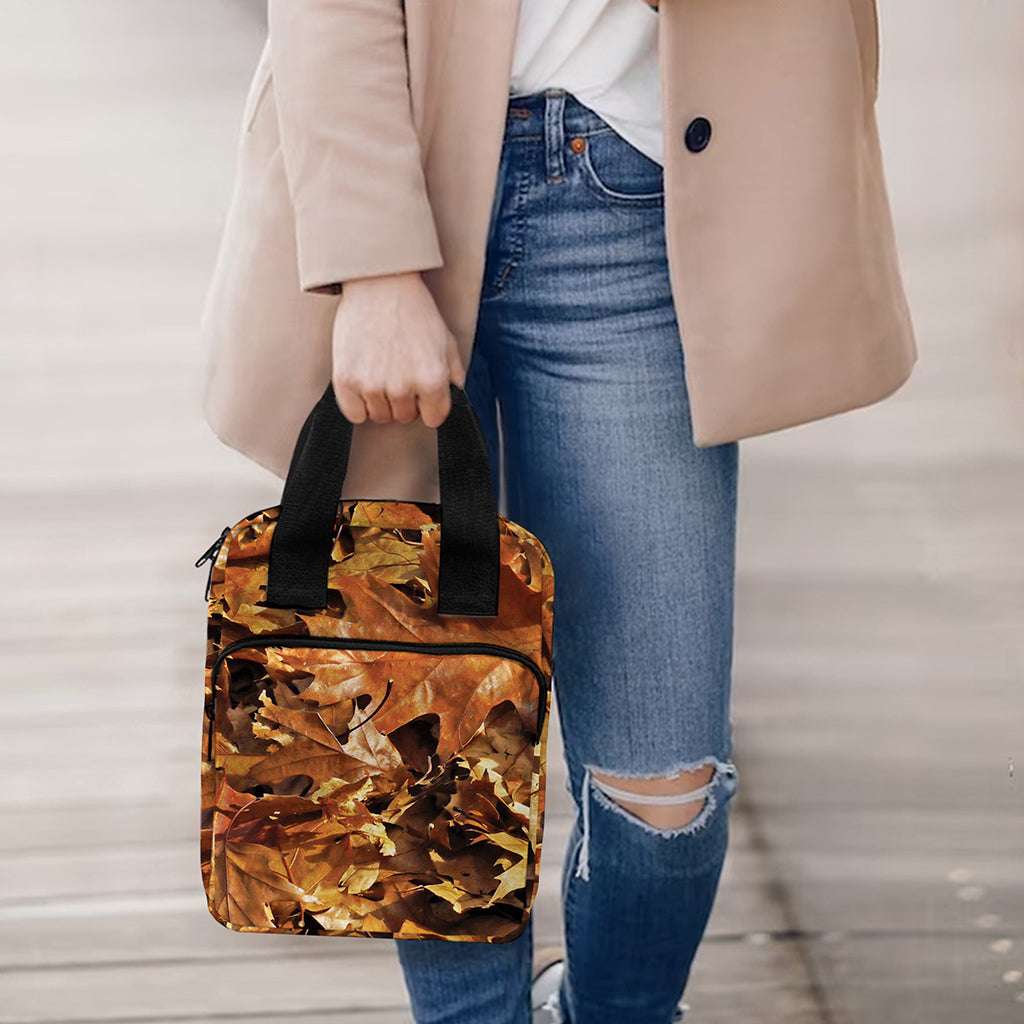 Fall Leaves Hunting Camouflage Print Bible Tote Bag