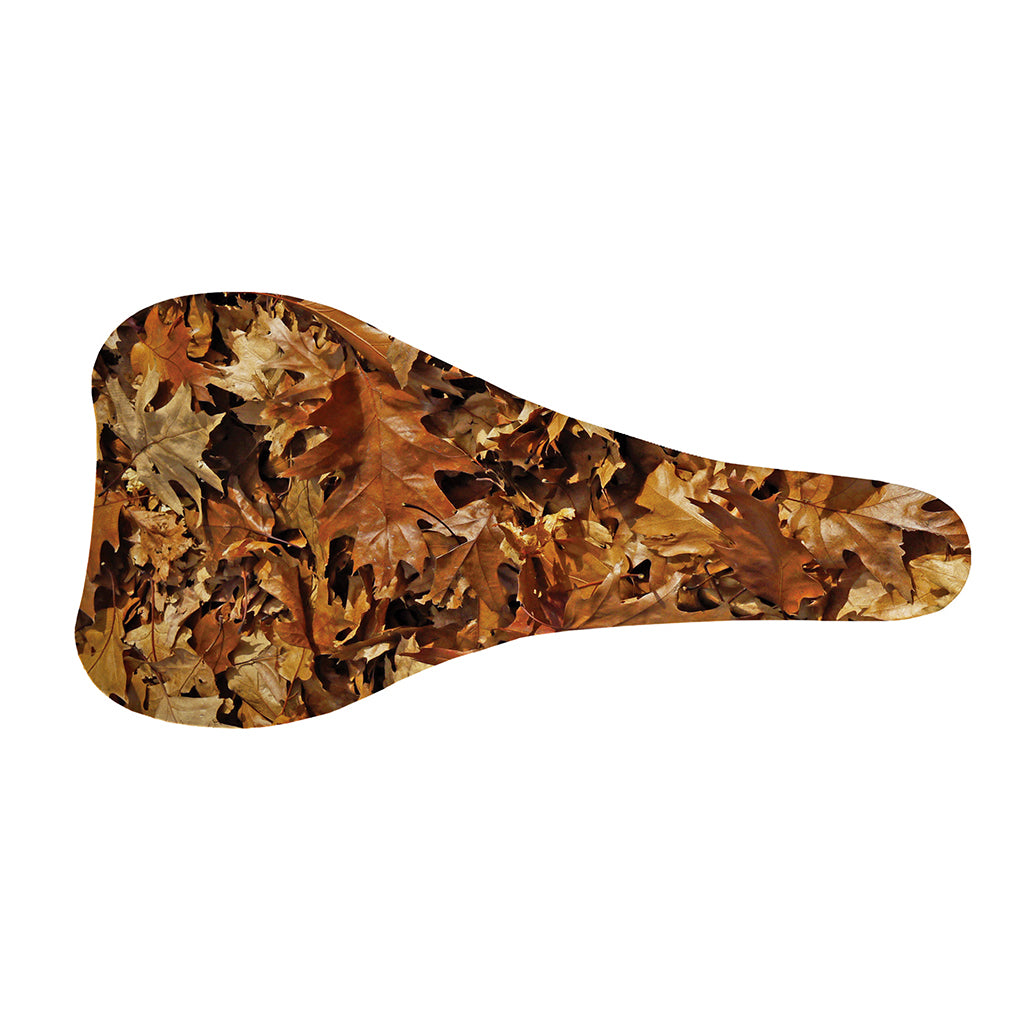 Fall Leaves Hunting Camouflage Print Bicycle Seat Cover