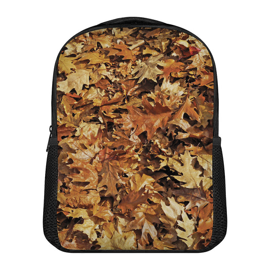 Fall Leaves Hunting Camouflage Print Casual Backpack