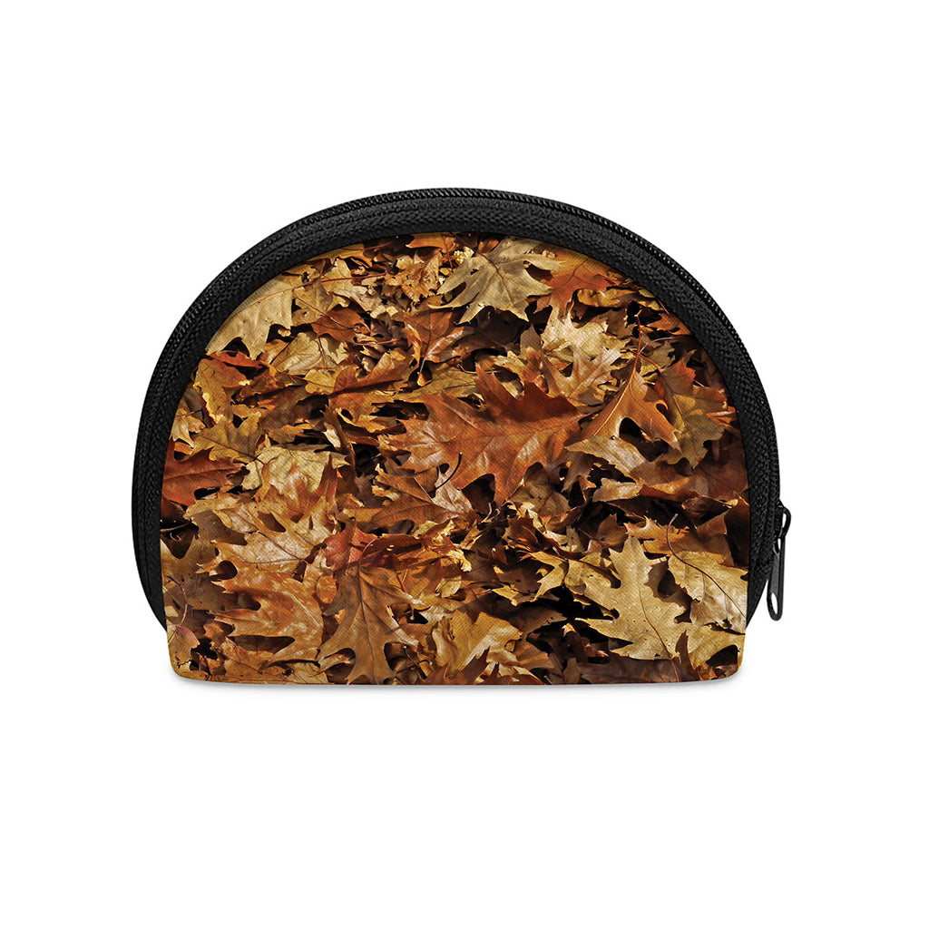 Fall Leaves Hunting Camouflage Print Coin Purse