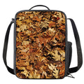Fall Leaves Hunting Camouflage Print Crossbody Lunch Bag