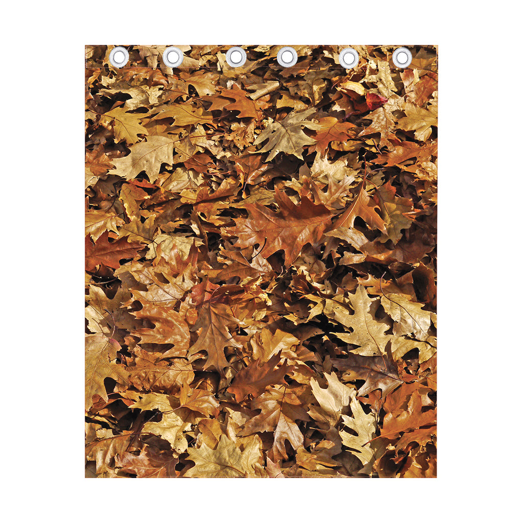 Fall Leaves Hunting Camouflage Print Curtain