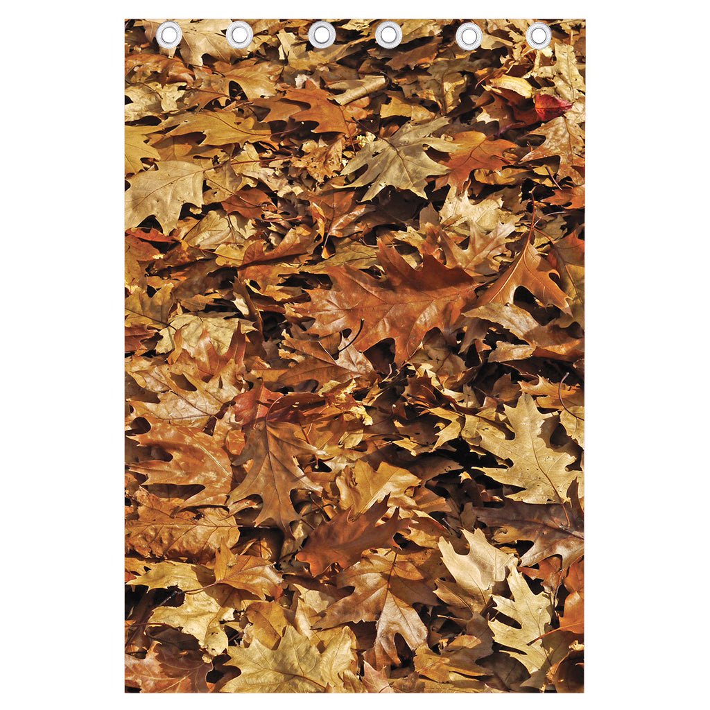 Fall Leaves Hunting Camouflage Print Curtain