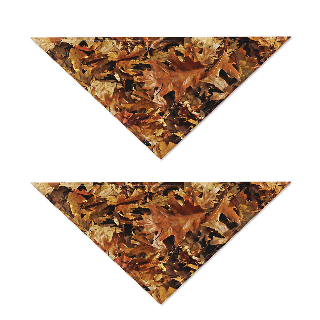 Fall Leaves Hunting Camouflage Print Dog Bandana