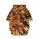 Fall Leaves Hunting Camouflage Print Dog Zip Up Hoodie