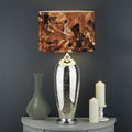 Fall Leaves Hunting Camouflage Print Drum Lamp Shade