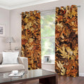 Fall Leaves Hunting Camouflage Print Extra Wide Grommet Curtains