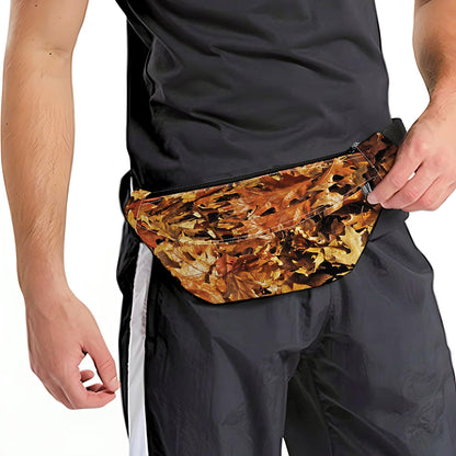 Fall Leaves Hunting Camouflage Print Fanny Pack