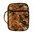 Fall Leaves Hunting Camouflage Print Front Pocket Bible Bag