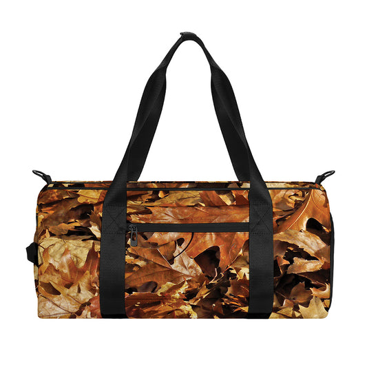 Fall Leaves Hunting Camouflage Print Gym Bag